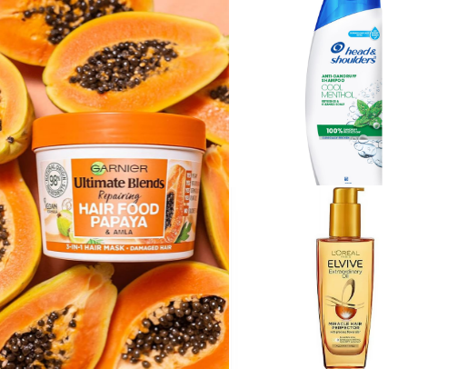 Hair care for long hair cover photo collage