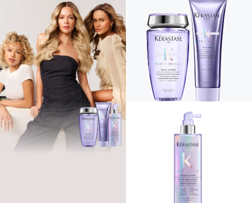 Hair care cover photo collage