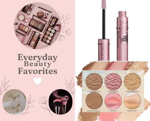 Everyday Beauty Favorites 🤍 cover photo collage