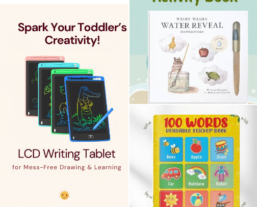Screen Free Toddler Activities cover photo collage