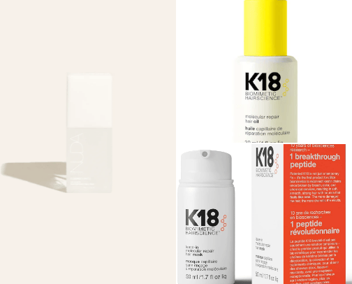Beauty products cover photo collage