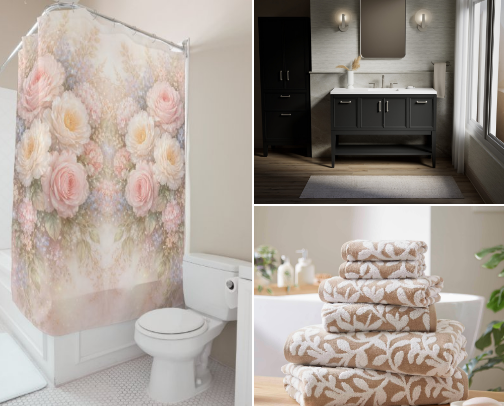 Budget Bathroom Glow-Up: Small Changes, Big Impact! cover photo collage