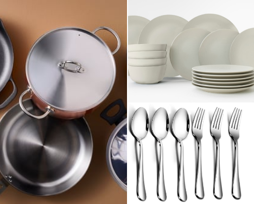 Kitchen/household wares cover photo collage
