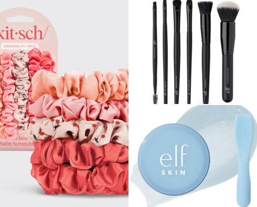 fave beauty items cover photo collage
