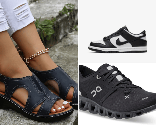 Shoes cover photo collage