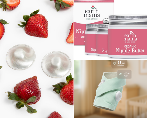 Things that helped me survive the first month as a first time mom! cover photo collage