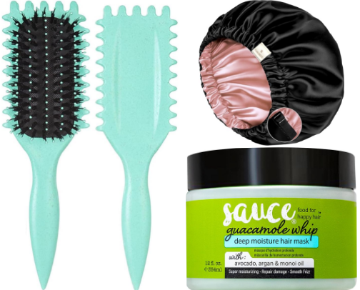 Things I Use for my Curly Hair cover photo collage