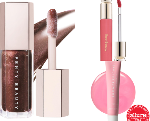 My favourite shinny lipgloss for Beautiful Lips cover photo collage
