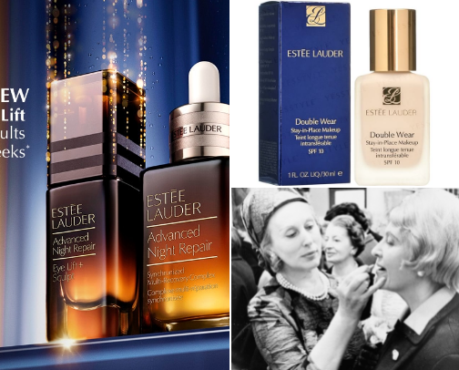 Estee lauder cover photo collage