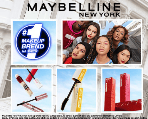Maybilline sminka cover photo collage