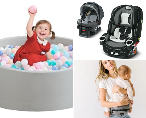 Must have baby items cover photo collage