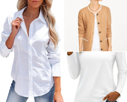 Wardrobe Staples for Effortless Midlife Style cover photo collage
