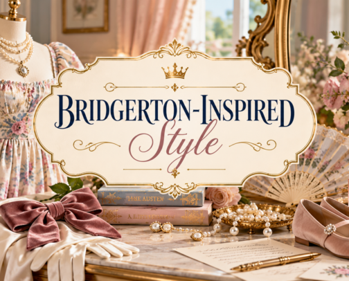 Bridgerton-Inspired Style cover photo collage