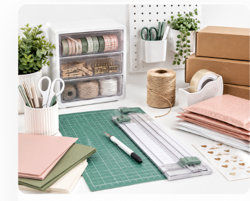 Craft Room & Small Business Essentials That Save Time cover photo collage