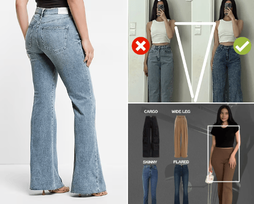 The Best Jeans For Your Body Shape cover photo collage