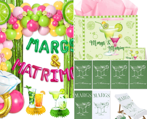 Margs and Matrimony Bachelorette cover photo collage