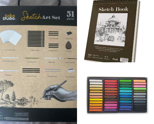 What’s in My Art Cart cover photo collage