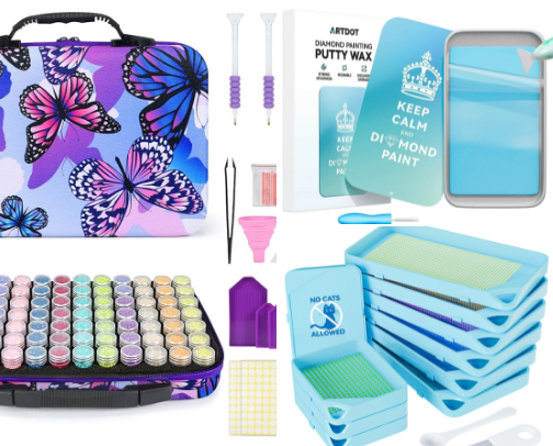 A Little Sparkle Therapy: My Go-To Diamond Art Supplies cover photo collage