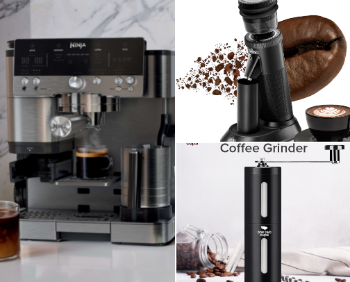 Aesthetic Home Brew Essentials: Tools, Beans, and Leaves for Coffee & Tea Perfection cover photo collage