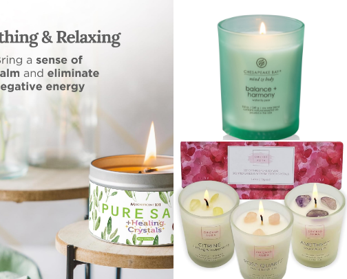 Healing Candles cover photo collage