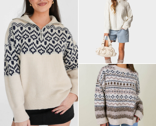 Must have fall sweaters🍂☕️ cover photo collage