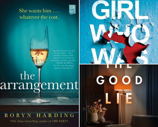 Favorite page turner thrillers cover photo collage
