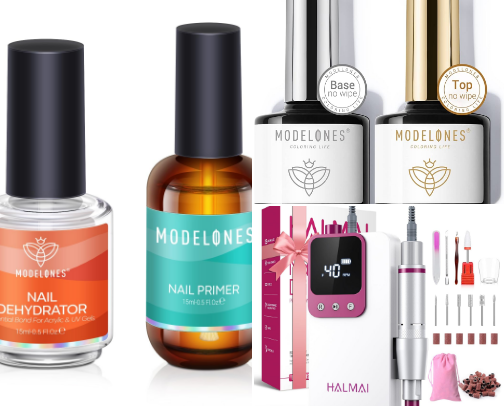 nails supplies cover photo collage