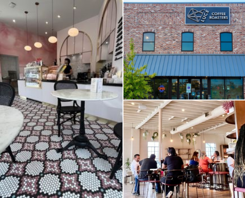 Houston Area Coffee Shops cover photo collage