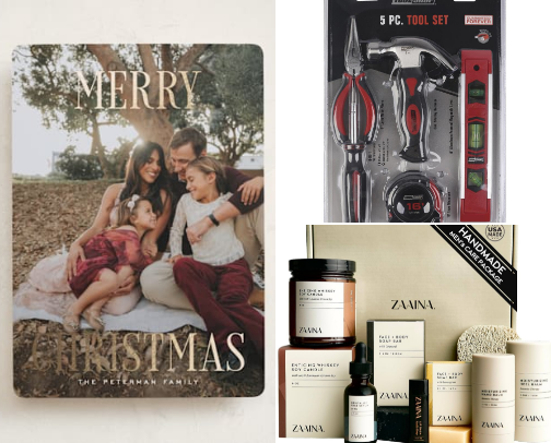 Festive gifts cover photo collage