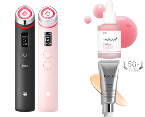What I Use for Forehead Lines & 11s | Best Anti-Aging Skincare & Devices cover photo collage
