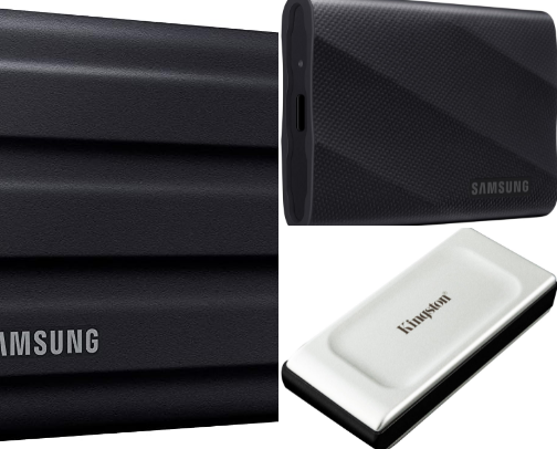 Best Portable SSDs for Creators, Travel & Everyday Backups (U.S.) cover photo collage