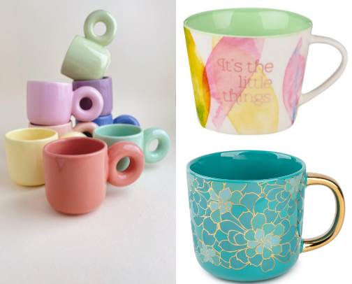 A collection of adorable mugs cover photo collage