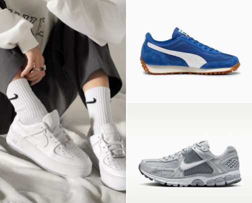 Comfy, Classic & Trending Sneakers You'll Wear on Repeat cover photo collage