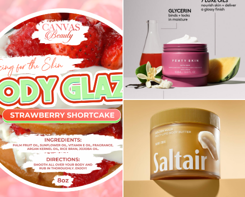 Glow up from the neck down cover photo collage