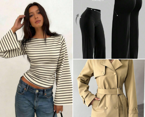 2026 SHEIN autumn women’s clothing cover photo collage