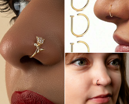 Cute Nose rings! cover photo collage