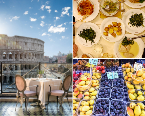 Low price hotel in Rome cover photo collage