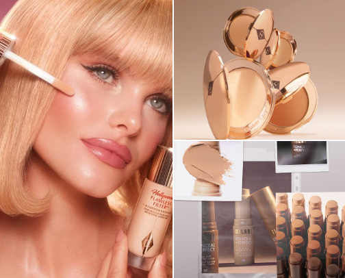glowy makeup must haves ⭐ cover photo collage
