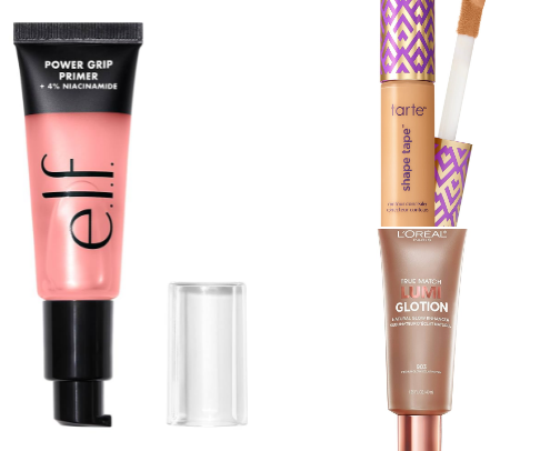 makeup/beauty products that I SWEAR by cover photo collage