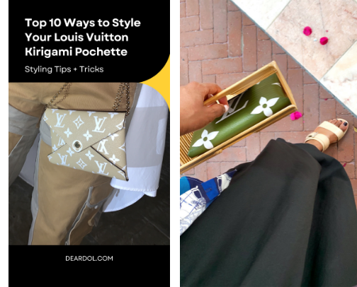 Style Your Louis Vuitton Kirigami Pochette by Dear Dol cover photo collage