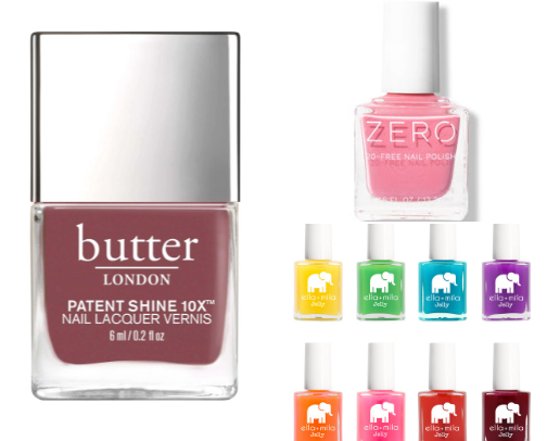 Nail polish cover photo collage