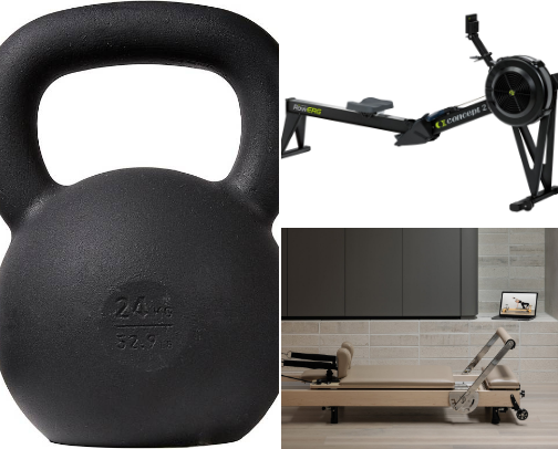Home gym essentials. cover photo collage