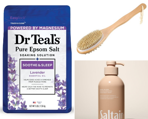 Relaxing Bath MUST HAVES cover photo collage