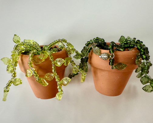 CRAFT: Beaded Potted Plant Magnet cover photo collage