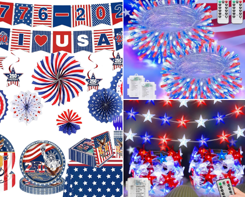 4th of July Party Essentials! cover photo collage