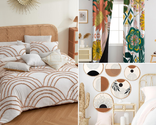 Boho Decor with Amazon cover photo collage