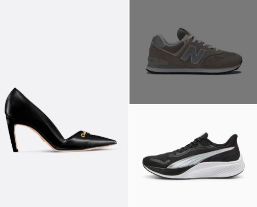 Shoes cover photo collage