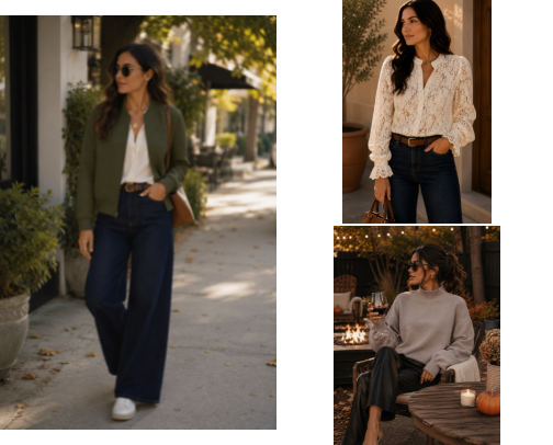 Women's Fall Fashion 2026 | Cozy Sweaters, Blouses & Jackets ⭐ cover photo collage