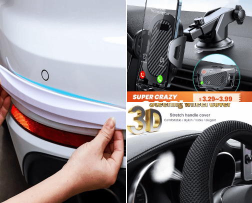 Car Gadgets and Accessories cover photo collage