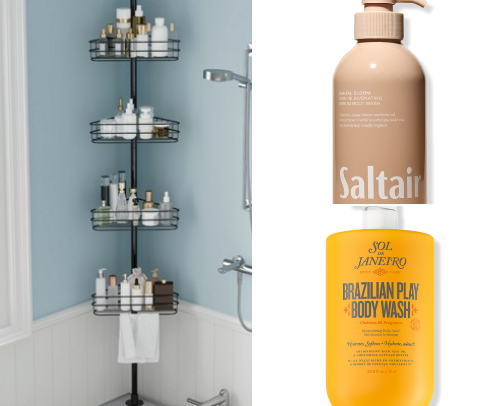 Everything I Use in the Shower cover photo collage